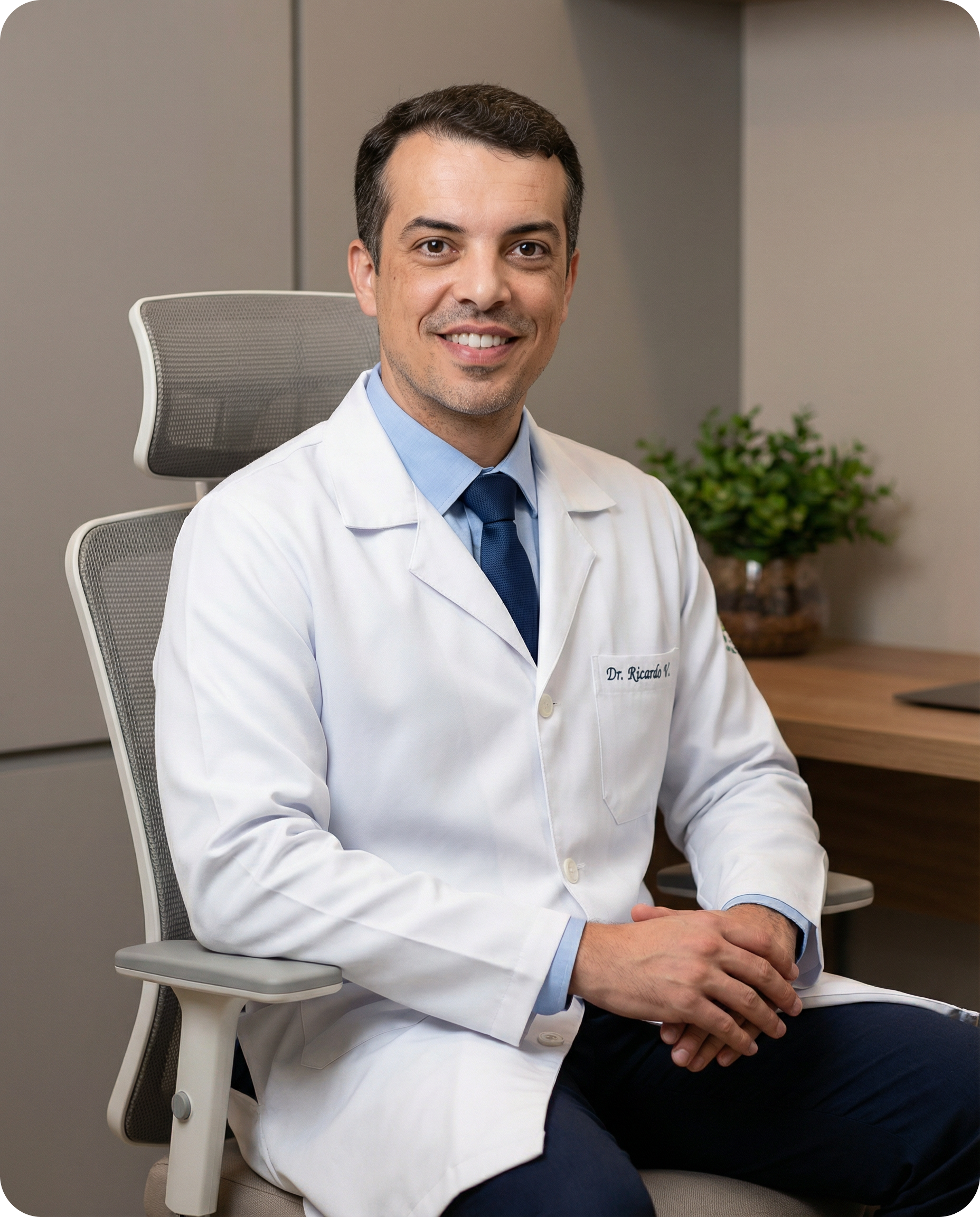 Dr. Ricardo Zerati em seu consultório